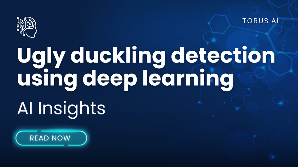 Ugly duckling detection using deep learning